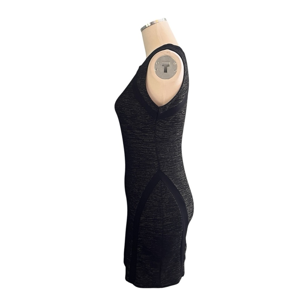 Collective Concepts Black Gold Fleck Bodycon Mini Dress Sz S/M - Picture 7 of 13